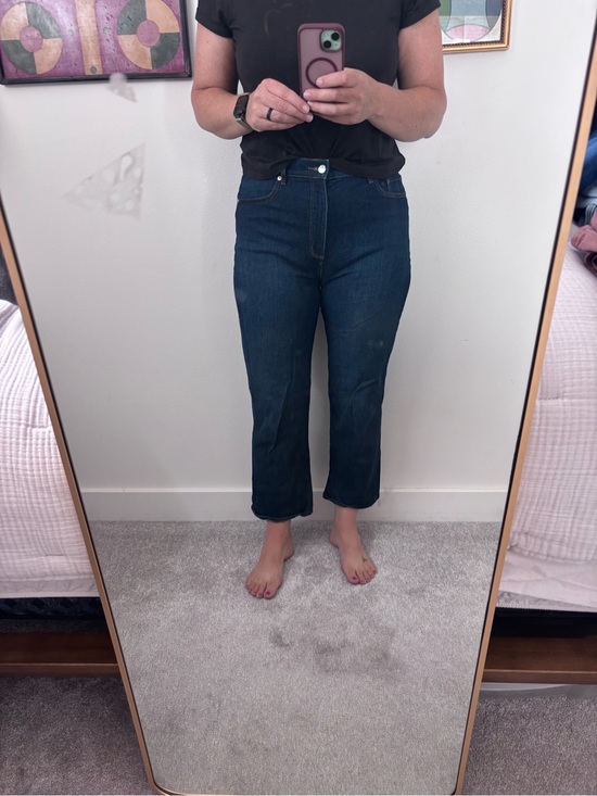 LOFT Denim - LOFT Dark Blue Cropped Straight Leg Jeans